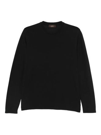 Zanone long-sleeve T-shirt - men - Cotton - 50 - Black