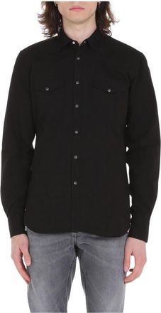 Xacus Casual overhemd - Heren - Casual Overhemden - Zwart - L - Katoen - Overhemden