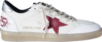 Golden Goose Ballstar Textured Low-Top Sneakers