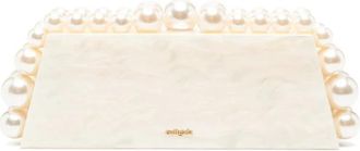 Cult Gaia Eos Clutch - Dames - Clutches - Beige - ONE Size - Tassen