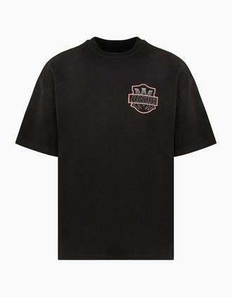 Amiri Mens AMERICAN DREAM CRYSTAL OS TEE - Black - Size: 36