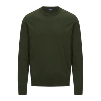 K-Way Sebastien Cotton PS - male - K-Way - Round-neck Knitwear - Green - 2XL - Knitwear