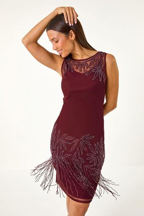 Roman Embellished Flapper Dress