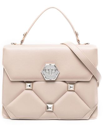 Philipp Plein quilted leather top-handle bag - women - Leather - OS - Neutrals