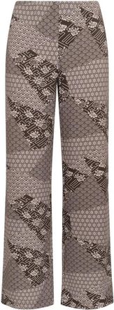 Maliparmi Moza&iuml;ek Kimono Broek - Dames - Wijde Broeken - Grijs - M - Broeken