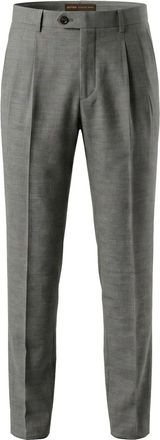 Moorer Elegante grijze pantalon- lichtgewicht en veelzijdig - Heren - Nette broeken - Grijs - M - Katoen - Broeken
