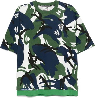 Aape By A Bathing Ape T-shirt con applicazione logo - Bianco