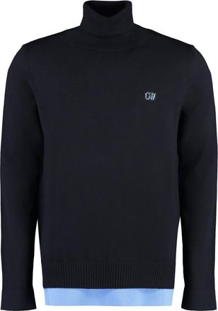 Off-white Black Turtle Neck Sweater