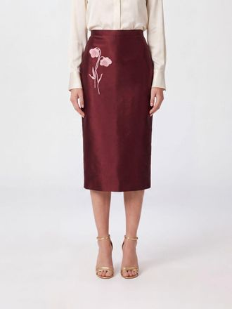 Erdem Floral Silk Blend High-Waisted Midi Pencil Skirt