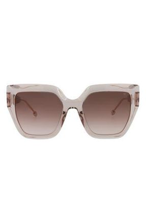 Philipp Plein 53mm Square Sunglasses in Beige Beige Brown at Nordstrom Rack