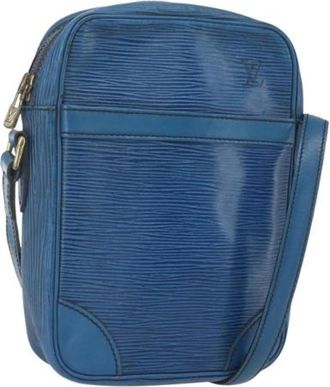 Louis Vuitton Pre-owned Cross Body Bag - Dames - Vintage Schoudertas - Blauw - ONE Size - Leer - Vintage
