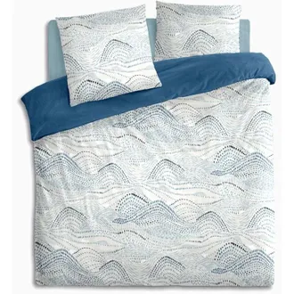 Atmosphera Atmosphera - Ropa De Cama - Estampado Ilyan Percal - Azul - 260x240 Cm Cr&eacute;ateur DInt&eacute;rieur
