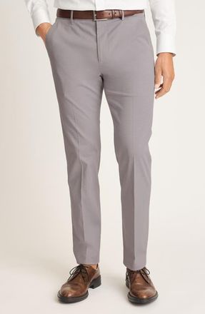 Bonobos Weekday Warrior Micro Dobby Dress Pants in Tuesday Grey Micro Dobby at Nordstrom, Size 31 X 30