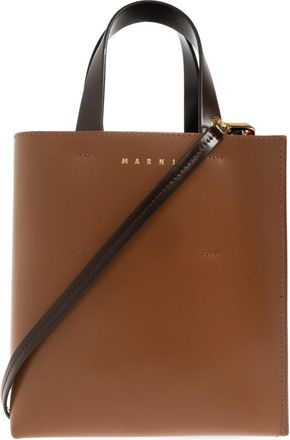 Marni Museo Mini Handbag - Dames - Handtassen - Bruin - ONE Size - Katoen - Tassen