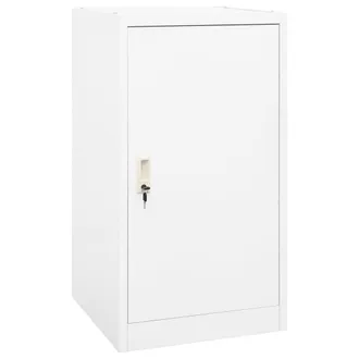 vidaXL Armario Para Sillas De Montar Acero Blanco 53x53x105 Cm Vidaxl Blanco