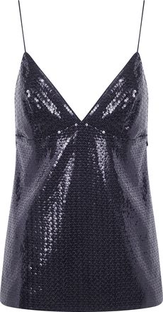 Alberta Ferretti Top Paillettes Jersey