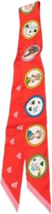 Herm&egrave;s Pre-owned Silk Scarf - Dames - Vintage Accessoires - Rood - ONE Size - Vintage