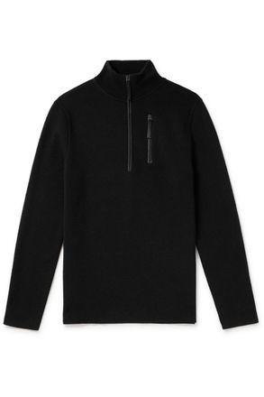 Aztech Mountain Matterhorn Shell-Trimmed Wool Half-Zip Ski Mid-Layer