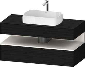 Duravit Duravit - Qatego Consola Mueble Bajo Lavabo, 1 Extra&iacute;ble, 1 Caj&oacute;n