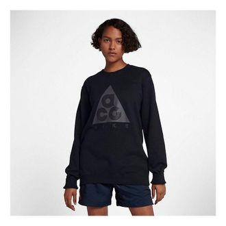 Nike SPORTSWEAR ACG CREW FLEECE Long T-Shirts Black AR8796-010