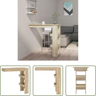 vidaXL vidaXL Bancone da bar - Bancone da Muro Rovere Sonoma 102x45x103,5 cm Legno Compensato