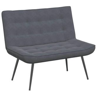 vidaXL Vidaxl - Panca Grigio Scuro 110x74x84 Cm In Velluto
