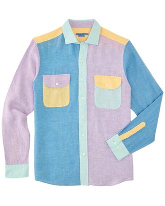 J.McLaughlin J. McLaughlin Fun Linen Woven Shirt