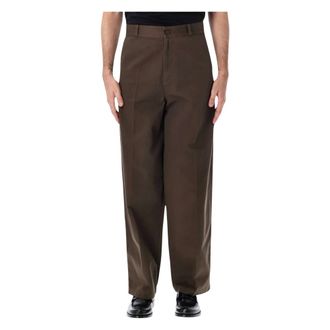 Christophe Lemaire Pantalones Barrel - Trousers - Hombre - Marr&oacute;n - L