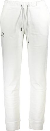 La Martina Sportieve witte herenbroek met elastische taille - Heren - Sweatpants - Wit - M - Broeken