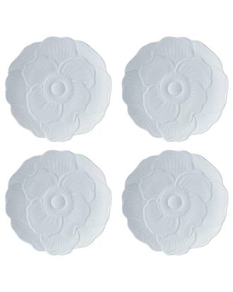 Lenox Set of 4 Butterfly Meadow Floral Accent Plates