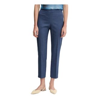 Sandro Ferrone Dames, Broeken, Blauw, Maat: M Viscose