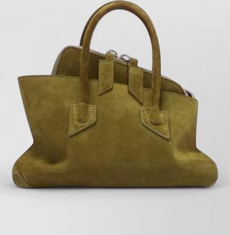 The Attico la passeggiata mini suede tote bag