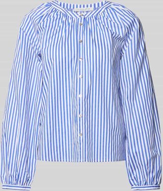 Christian Berg Regular Fit Bluse mit Rundhalsausschnitt in Royal, Gr&ouml;&szlig;e 34