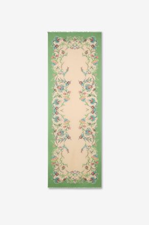 Etro Rechteckiger Schal aus Modal und Baumwolle mit Blumenmuster