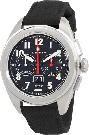Zenith Pilot Big Date Flyback Automatic Black Dial Mens Watch 03.4000.3652/21.I001