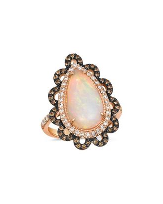 Le Vian Neopolitan Opal 14K Rose Gold 3.72 ct. tw. Diamond & Opal Ring