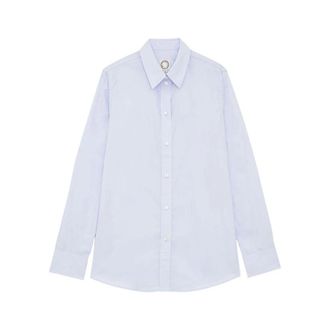 Ines De La Fressange Dames, Blouses & Shirts, Blauw, Maat: XL Katoen