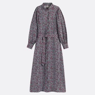 La Redoute Collections Lange, uitlopende jurk, lange mouwen