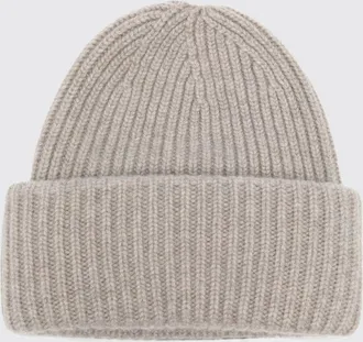 Soft Goat Cuffed Ribbed Cashmere Beanie