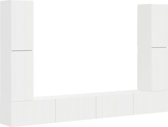 vidaXL Conjunto De Mueble De Tv 8 Uds. Madera De Ingenier&iacute;a Vidaxl