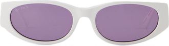 by FAR Womens 23crrodssolviace Sunglasses White Acetate