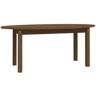 vidaXL Coffee Table Honey Brown 110x55x45 cm Solid Wood Pine Vidaxl