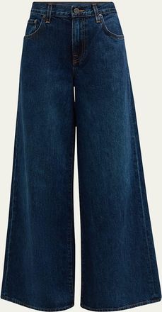 TWP Tiny Dancer Wide-Leg Denim Jeans