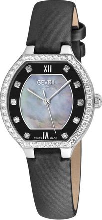 Gevril Group Lugano Diamond Mother of Pearl Dial Ladies Watch 14247