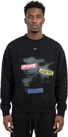 Off-white Black Graphic Logo Sweatshirt