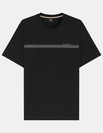 HUGO BOSS Mens BOSS Orange Authentic Mens Loungewear T-Shirt 50561470 - Black 004 - Size: 38