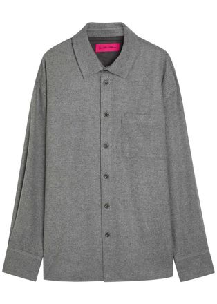 The Elder Statesman Wool-blend Overshirt - Grey - M