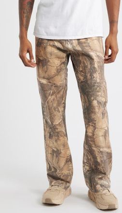 Pleasures x Realtree Hendrix Flared Jeans in Brown Tree at Nordstrom, Size 30