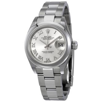 Rolex Pre-owned Rolex Lady-Datejust Automatic Silver Dial Ladies Watch 279160SRO