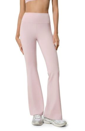LilySilk Womens Silk Contour High Rise Flared Drape Flow Leggings in Pink Haze at Nordstrom, Size X-Small